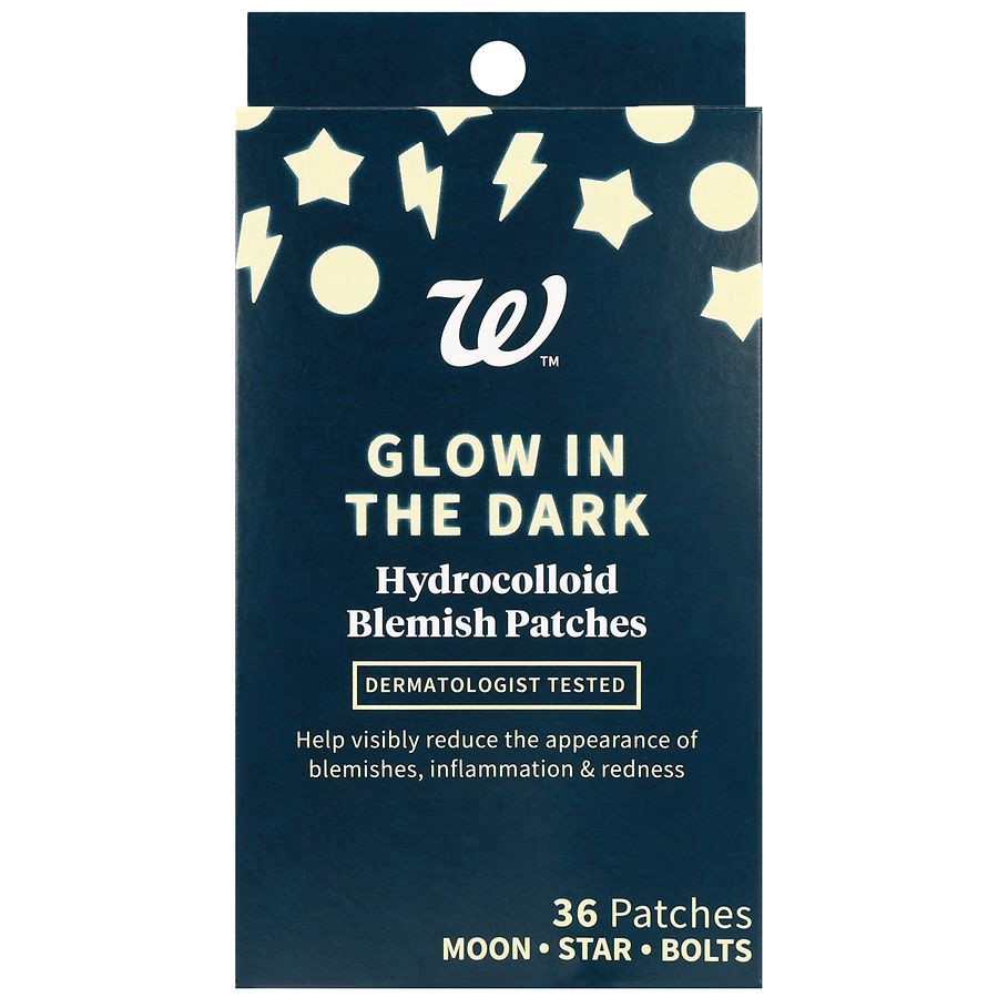 slide 1 of 5, Walgreens Glow in the Dark Hydrocolloid Blemish Patches, 36 ct
