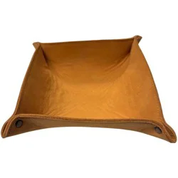 Texas Proud Leather Tray - Gold