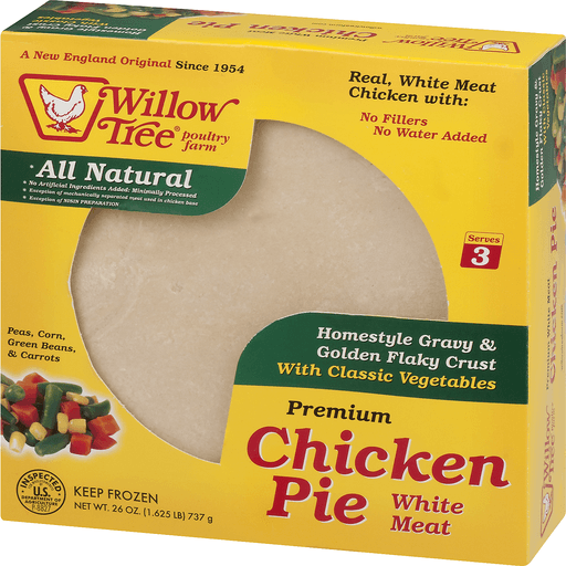 slide 3 of 9, Willow Tree Chicken Pie With Classic Vegetables, 26 oz