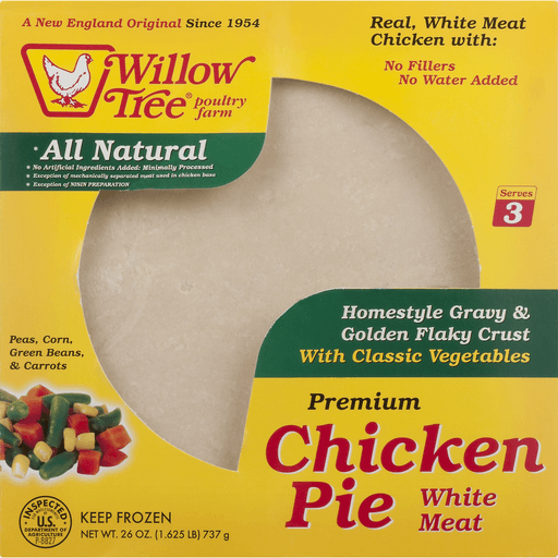 slide 4 of 9, Willow Tree Chicken Pie With Classic Vegetables, 26 oz