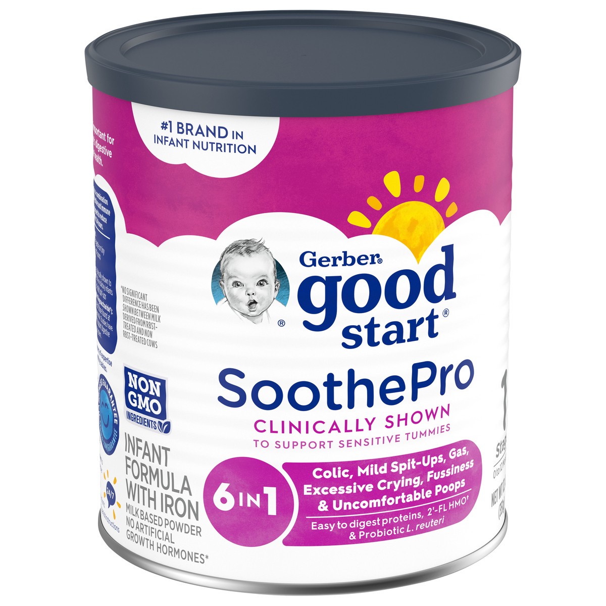 slide 2 of 14, Gerber Good Start, Baby Formula Powder, SoothePro, Stage 1, 12.4 Ounce, 12.4 oz