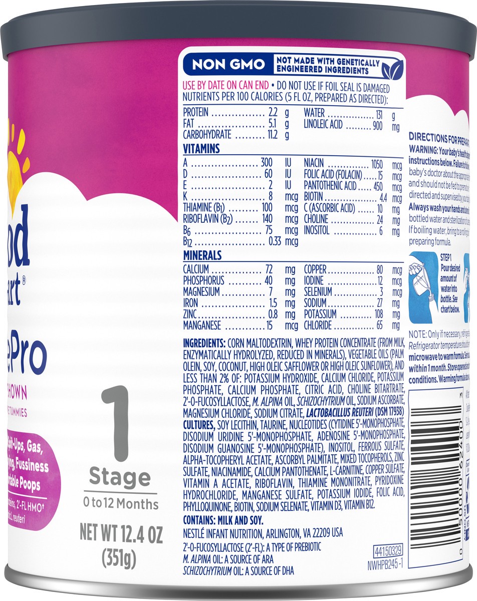 slide 5 of 14, Gerber Good Start, Baby Formula Powder, SoothePro, Stage 1, 12.4 Ounce, 12.4 oz