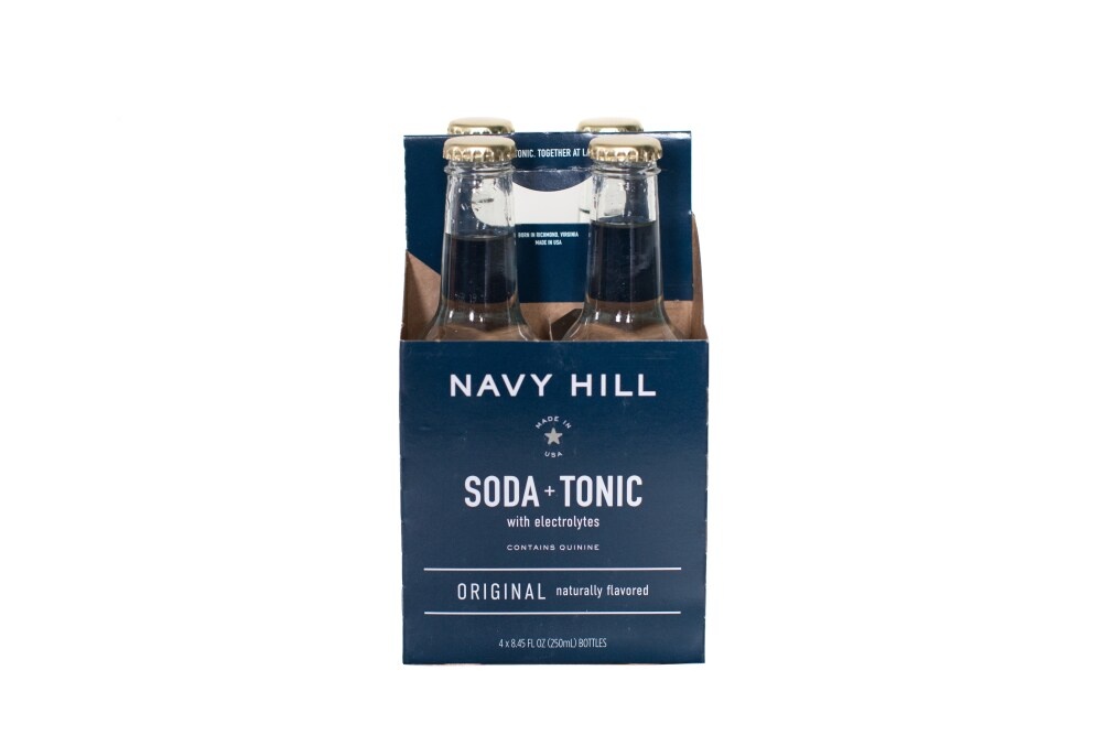 slide 1 of 6, Navy Hill Soda + Tonic, with Electrolytes, Original, 33.8 fl oz