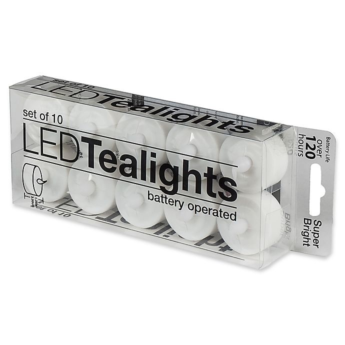 slide 1 of 2, Everlast Flameless Tealights, 10 ct