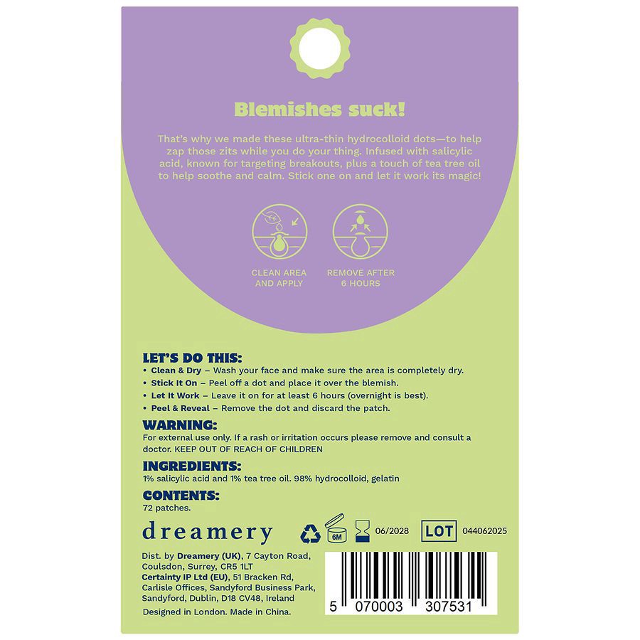 slide 2 of 4, Dreamery Out Of Space Hydrocolloid Pimple Patches 72 Each, 72 ct