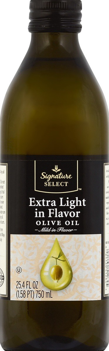 slide 2 of 2, Signature Select Extra Light in Flavor Mild Olive Oil 25.4 fl oz, 25.4 fl oz