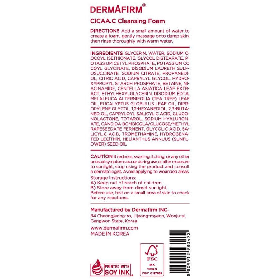 slide 5 of 5, Cicaa.C Foam Cleanser, 1 ct