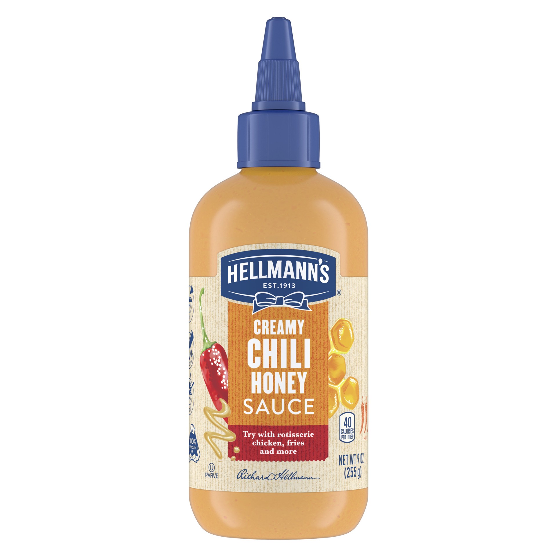 slide 1 of 7, Hellmann's Sauce Creamy Chili Honey, 9 oz, 9 oz