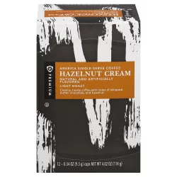 Publix Premium Arabica Light Roast Single-Serve Hazelnut Cream Coffee - 12 ct