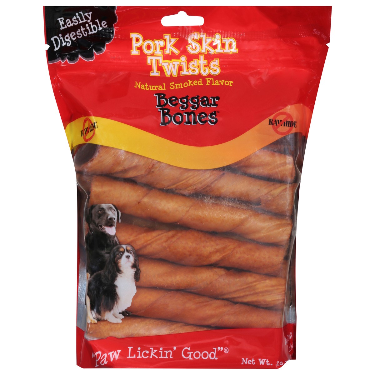 slide 12 of 16, Beggar Bones Pork Skin Twists Dog Treats 21 Pack 21 ea, 21 ct