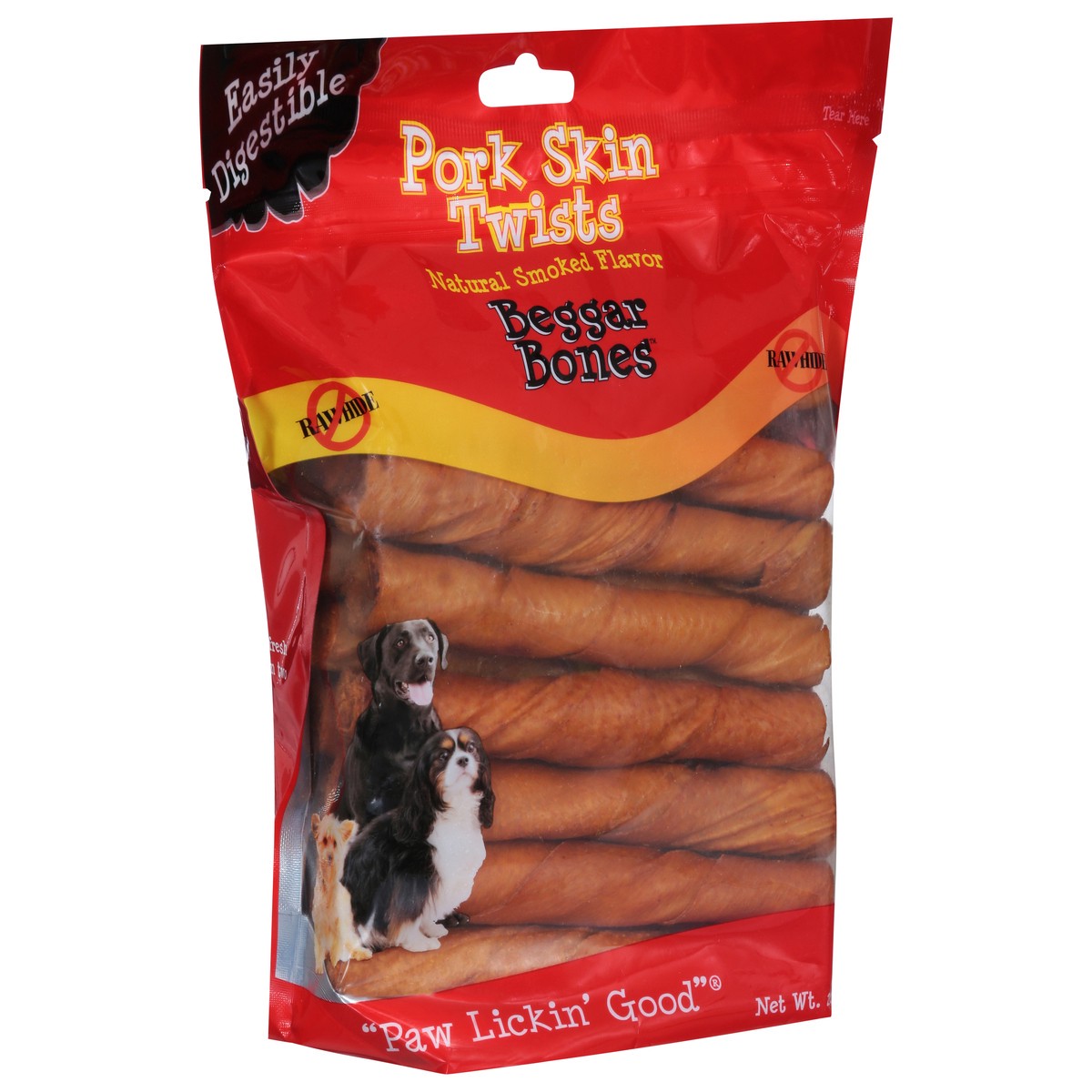 slide 9 of 16, Beggar Bones Pork Skin Twists Dog Treats 21 Pack 21 ea, 21 ct