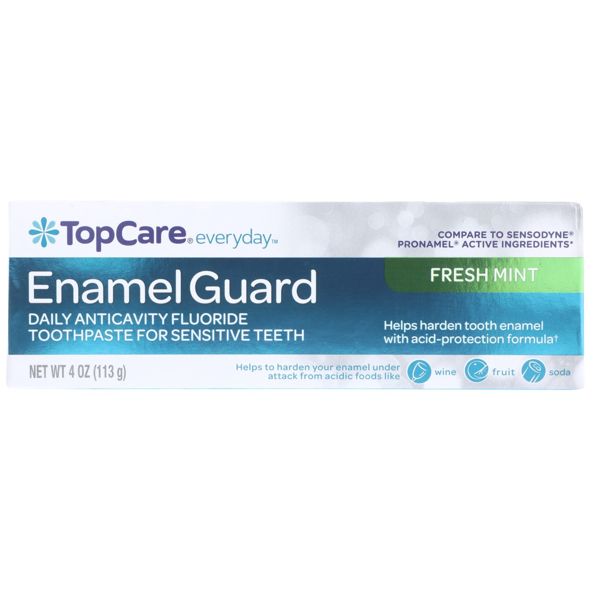 slide 11 of 12, TopCare Toothpaste Fresh Mint Enamel Guard, 4 oz