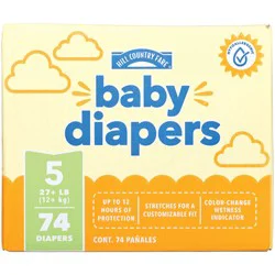 Hill Country Fare Baby Diapers Large Pack - Size 5