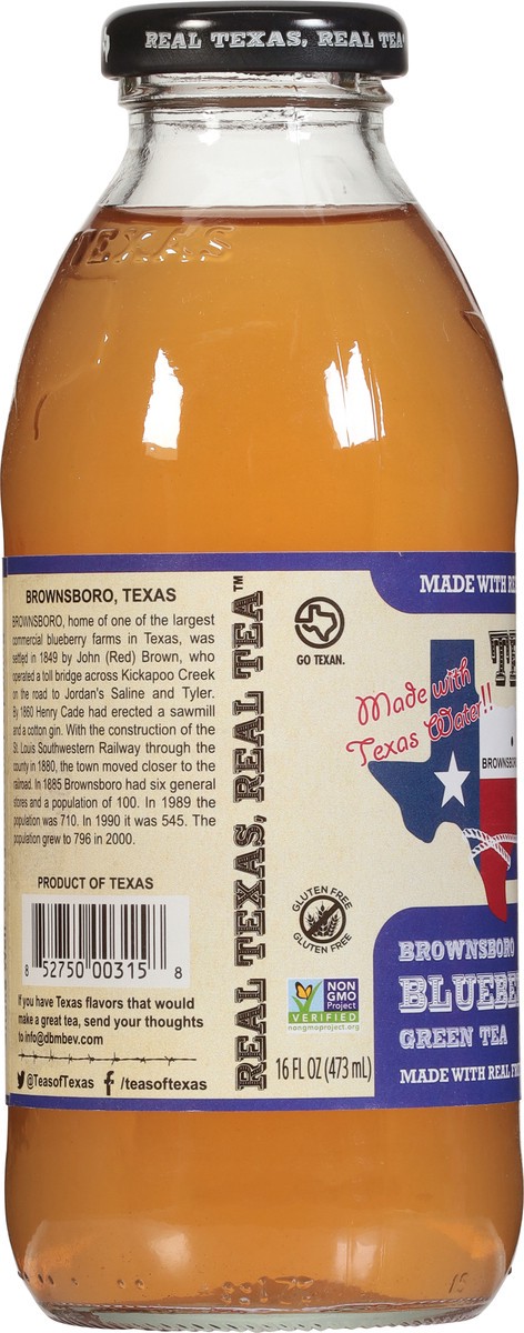 slide 3 of 13, Texas Tea Slim Brownsboro Green Blueberry Tea - 16 fl oz, 16 fl oz