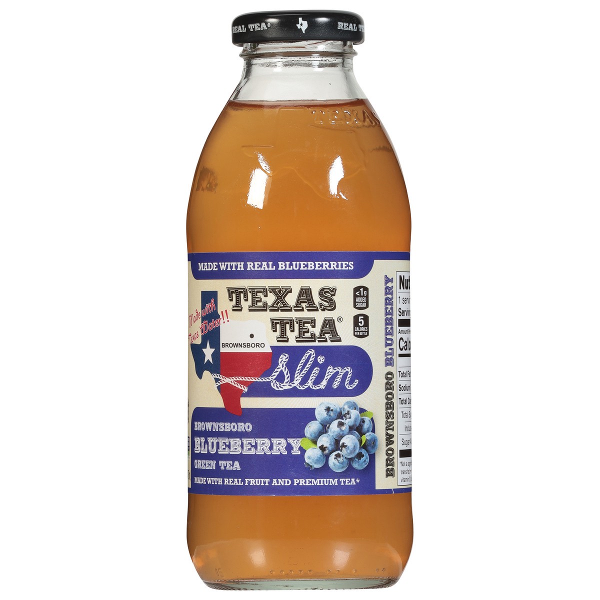 slide 2 of 13, Texas Tea Slim Brownsboro Green Blueberry Tea - 16 fl oz, 16 fl oz