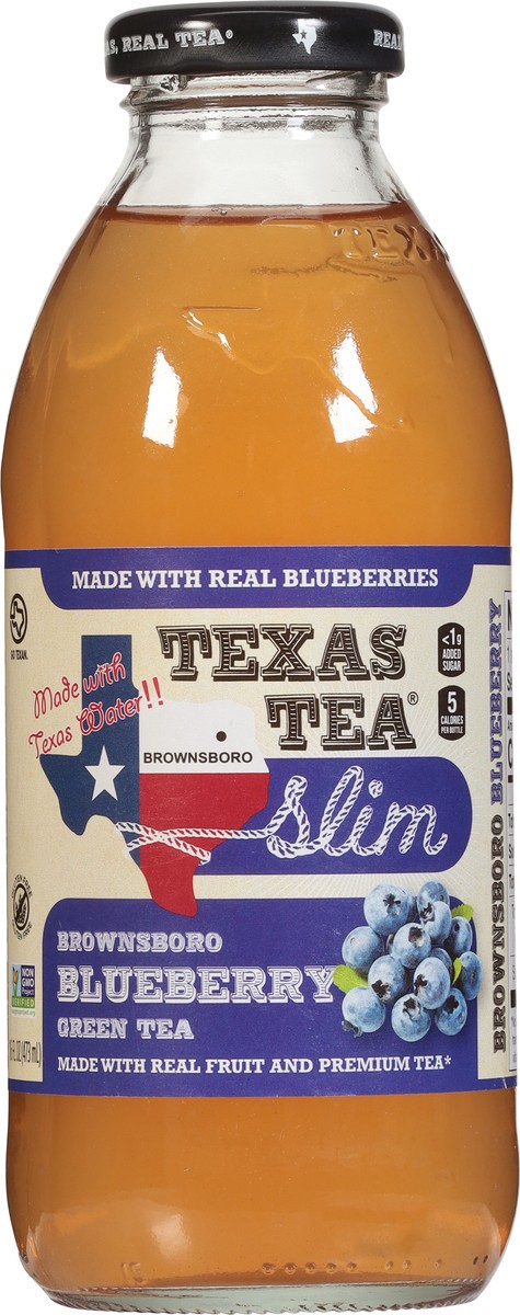 slide 13 of 13, Texas Tea Slim Brownsboro Green Blueberry Tea - 16 fl oz, 16 fl oz