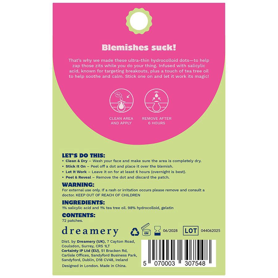 slide 2 of 4, Dreamery Twinkle Twinkle Hydrocolloid Pimple Patches 72 Each, 72 ct