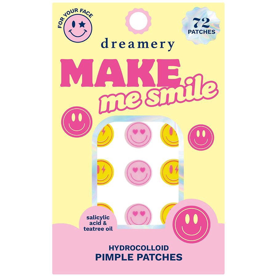 slide 1 of 4, Dreamery Make Me Smile Hydrocolloid Pimple Patches 72 Each, 72 ct