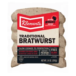Klement's Bratwurst Cooked - 14 oz