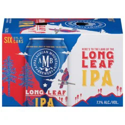 Appalachian Mountain Brewery IPA Long Leaf Beer 6 - 12 fl oz Cans