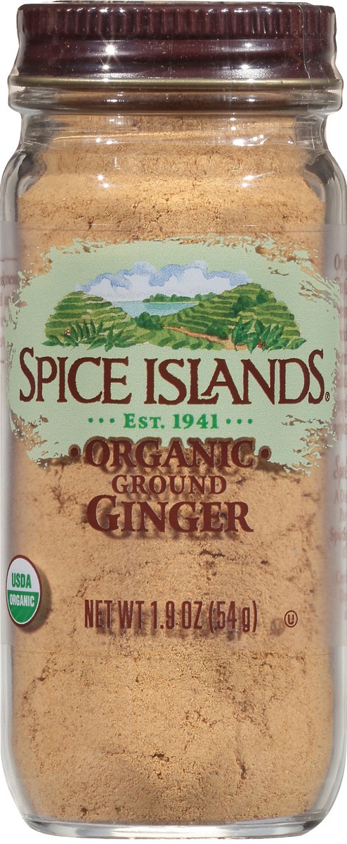 slide 4 of 10, Spice Islands Organic Ground Ginger 1.9 oz. Jar, 1.9 oz