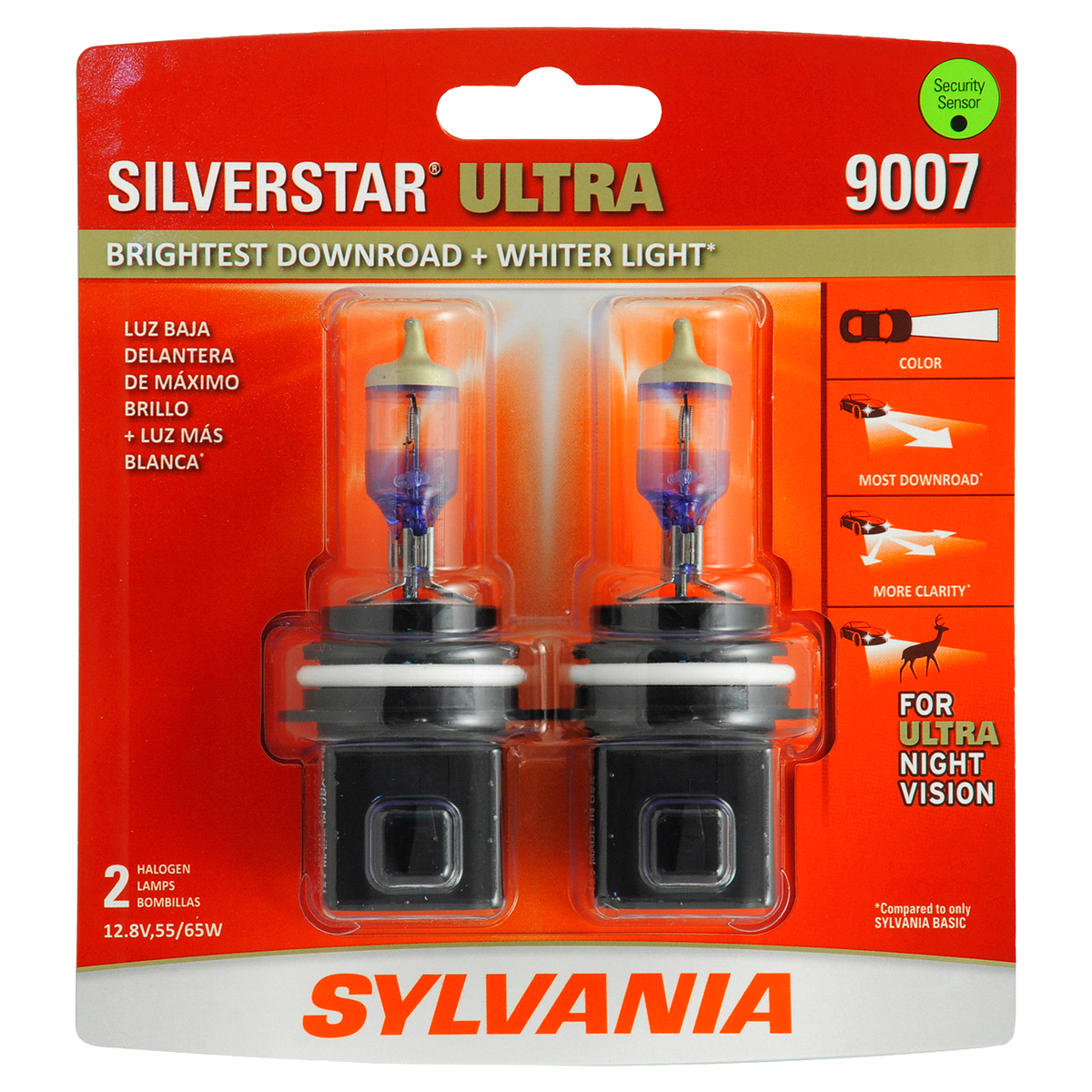 slide 1 of 6, Sylvania 9007 SilverStar Ultra Headlight, 2 ct