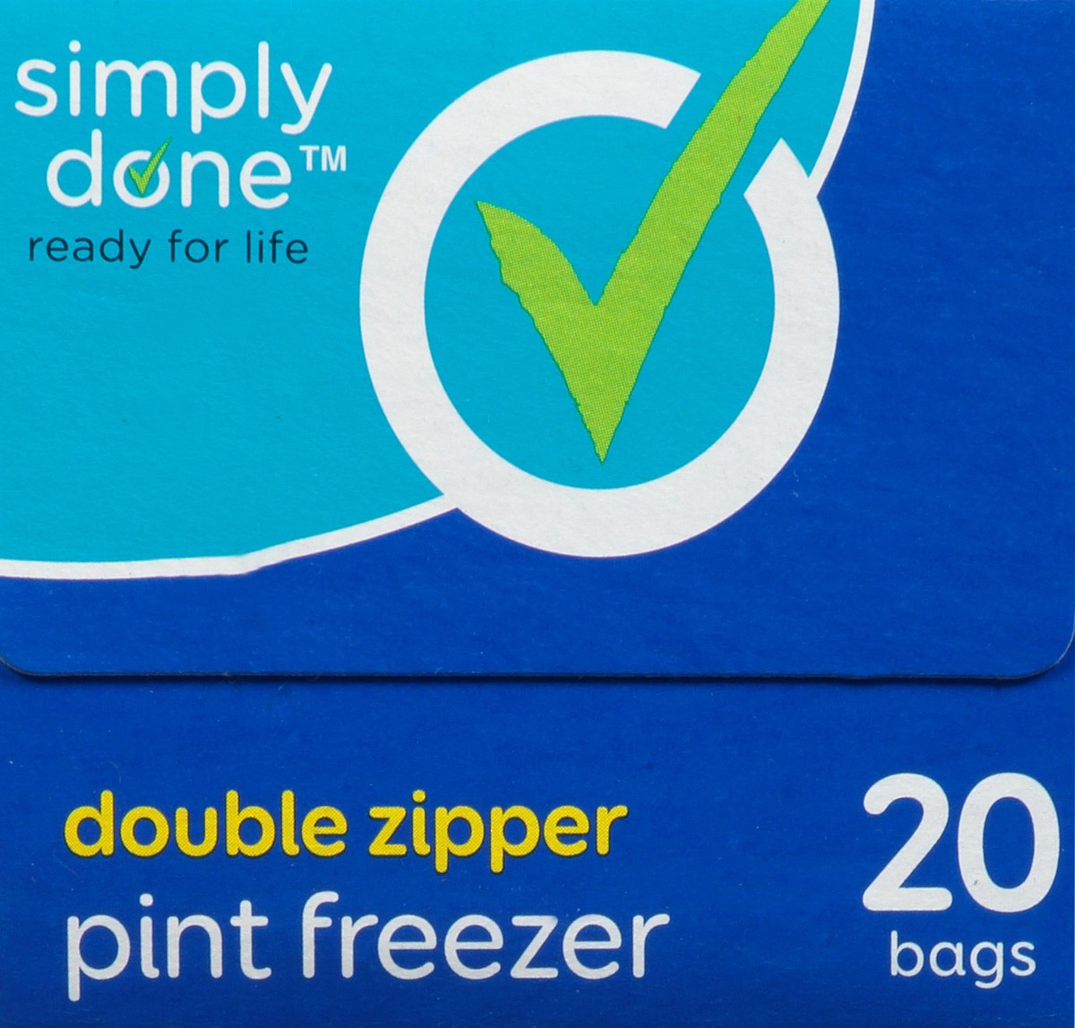 slide 12 of 16, Simply Done Double Zipper Pint Freezer Bags 20Ct, 20 ct