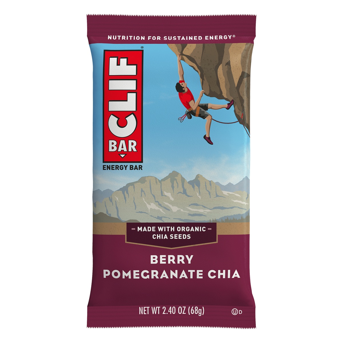 slide 1 of 8, CLIF Bar Berry Pomegranate Chia Energy Bar, 2.4 oz