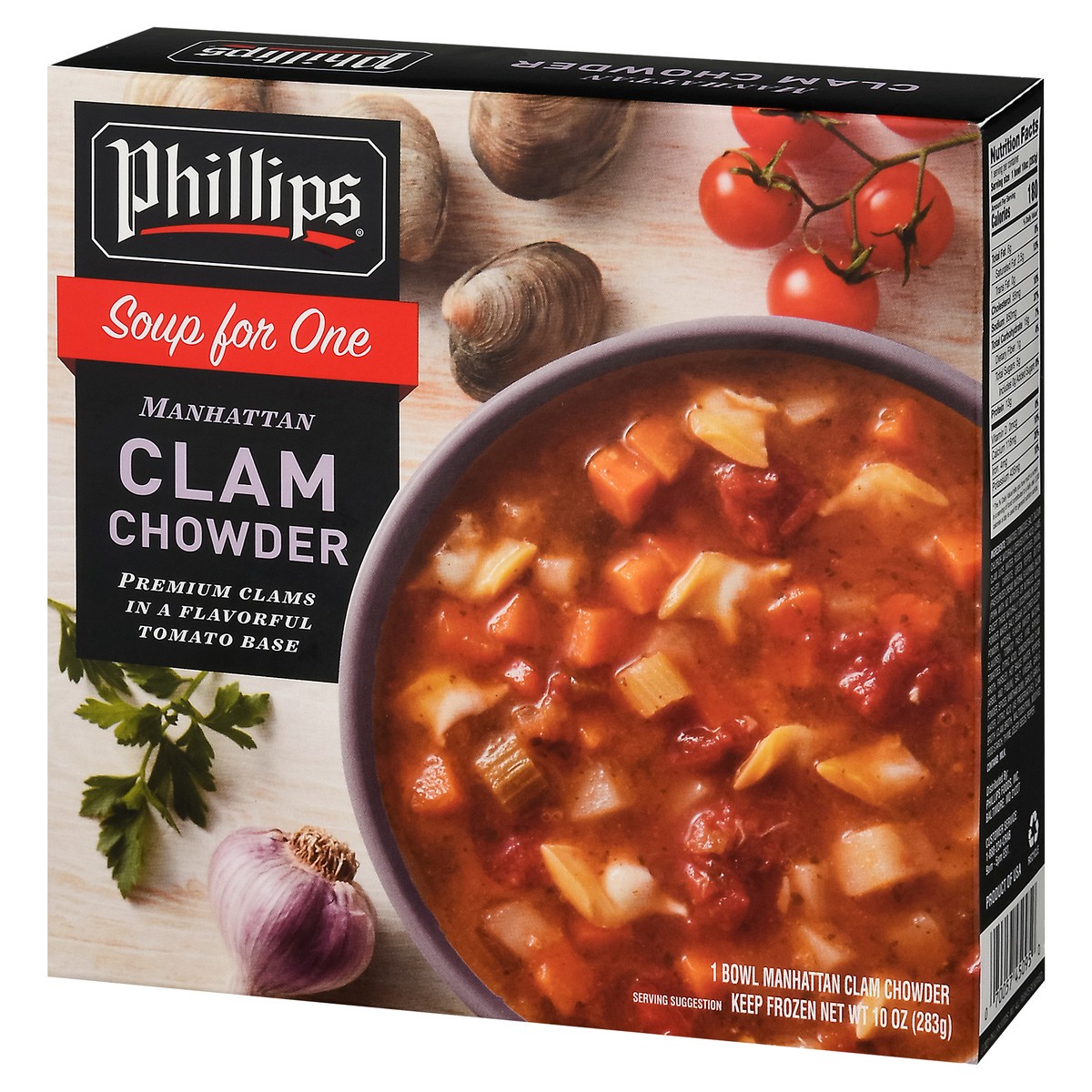 slide 3 of 13, Phillips Soup for One Manhattan Clam Chowder 10 oz, 10 oz