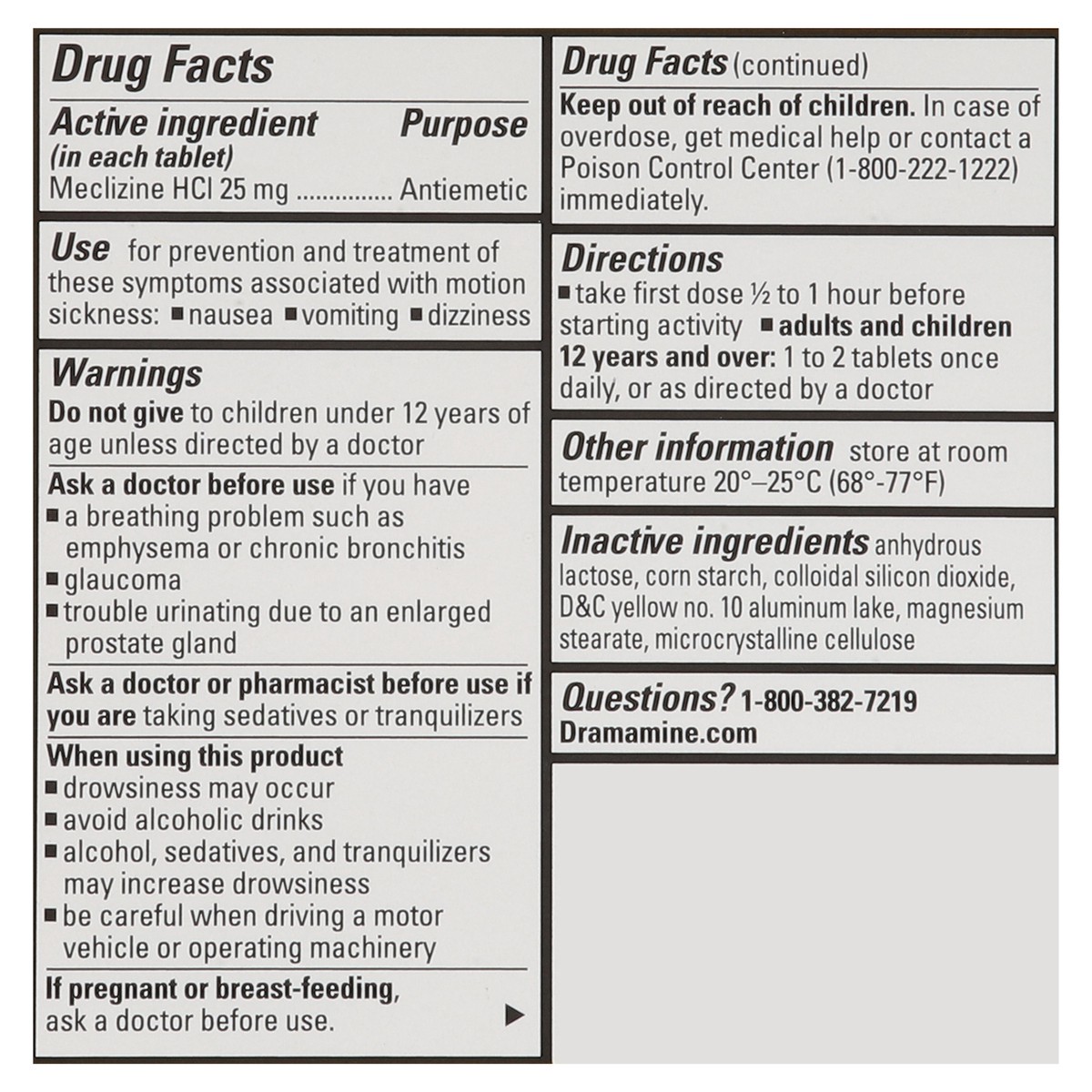 slide 10 of 13, Dramamine Motion Sickness 8 Tablets, 1 ct