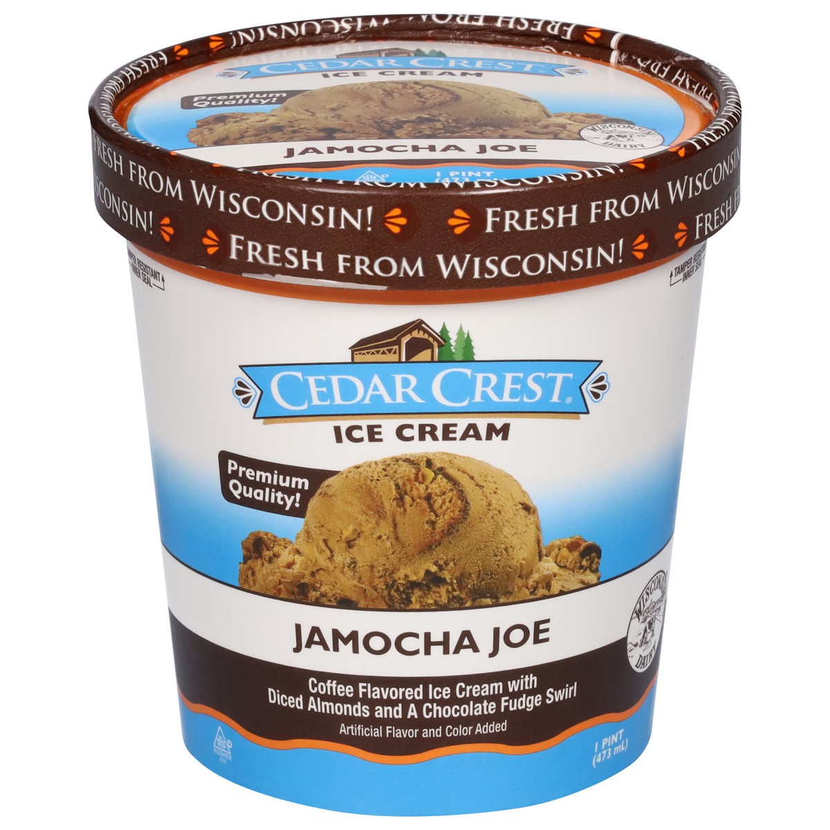 slide 10 of 13, Cedar Crest Jamocha Joe Ice Cream 1 pt, 1 pint