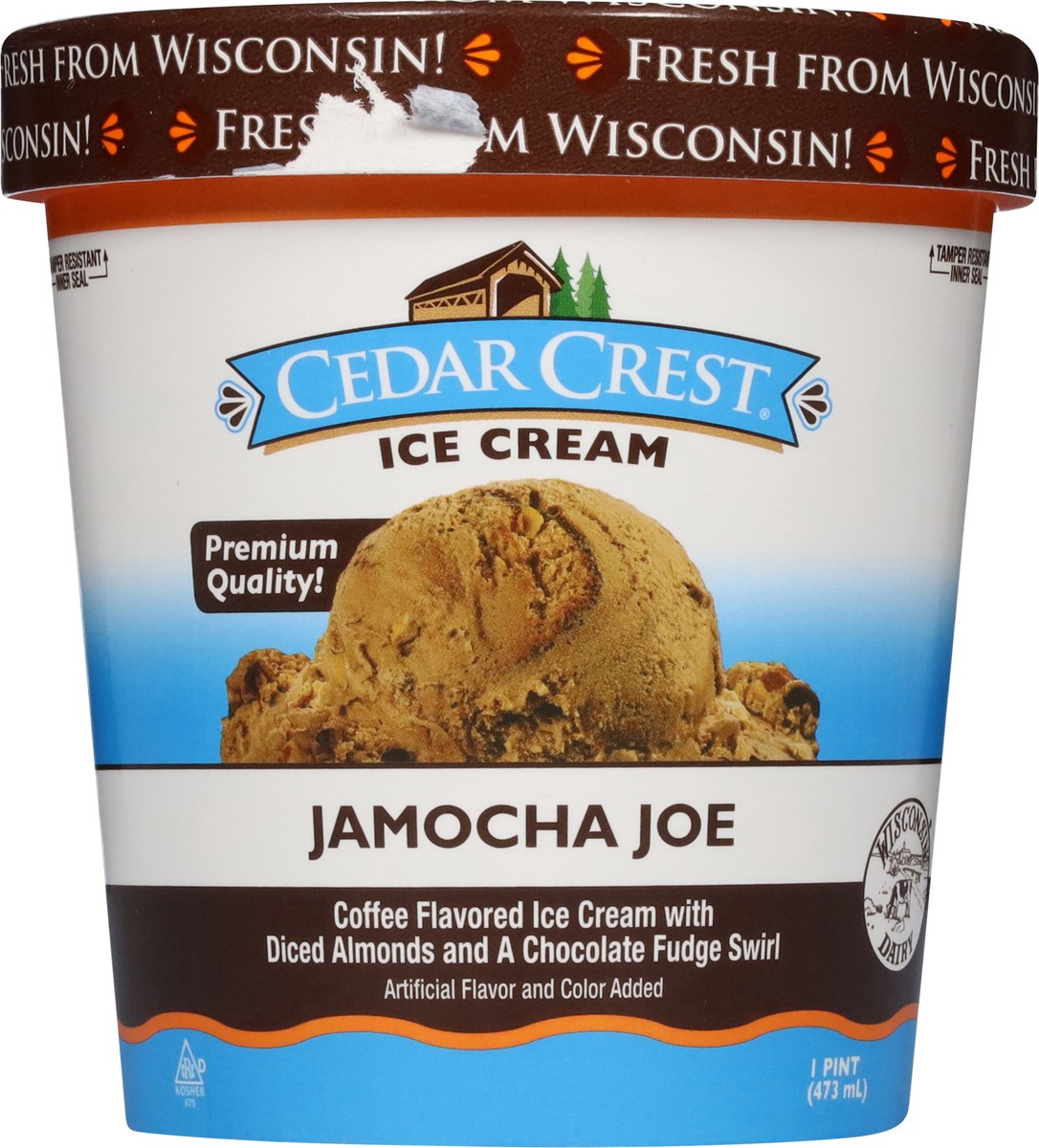 slide 9 of 13, Cedar Crest Jamocha Joe Ice Cream 1 pt, 1 pint