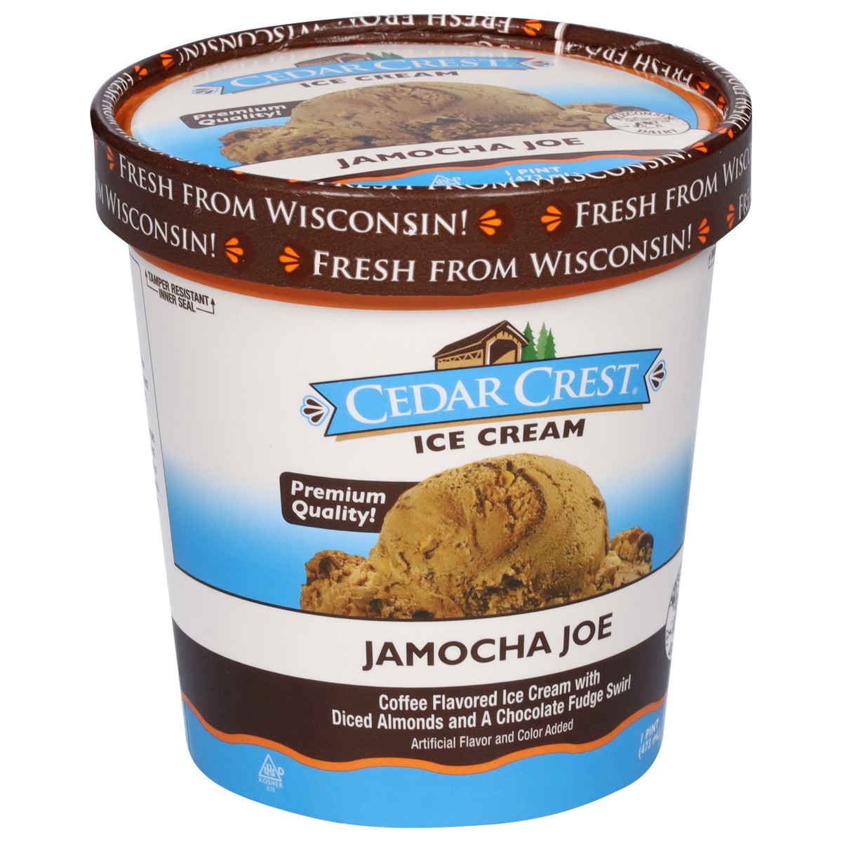 slide 8 of 13, Cedar Crest Jamocha Joe Ice Cream 1 pt, 1 pint