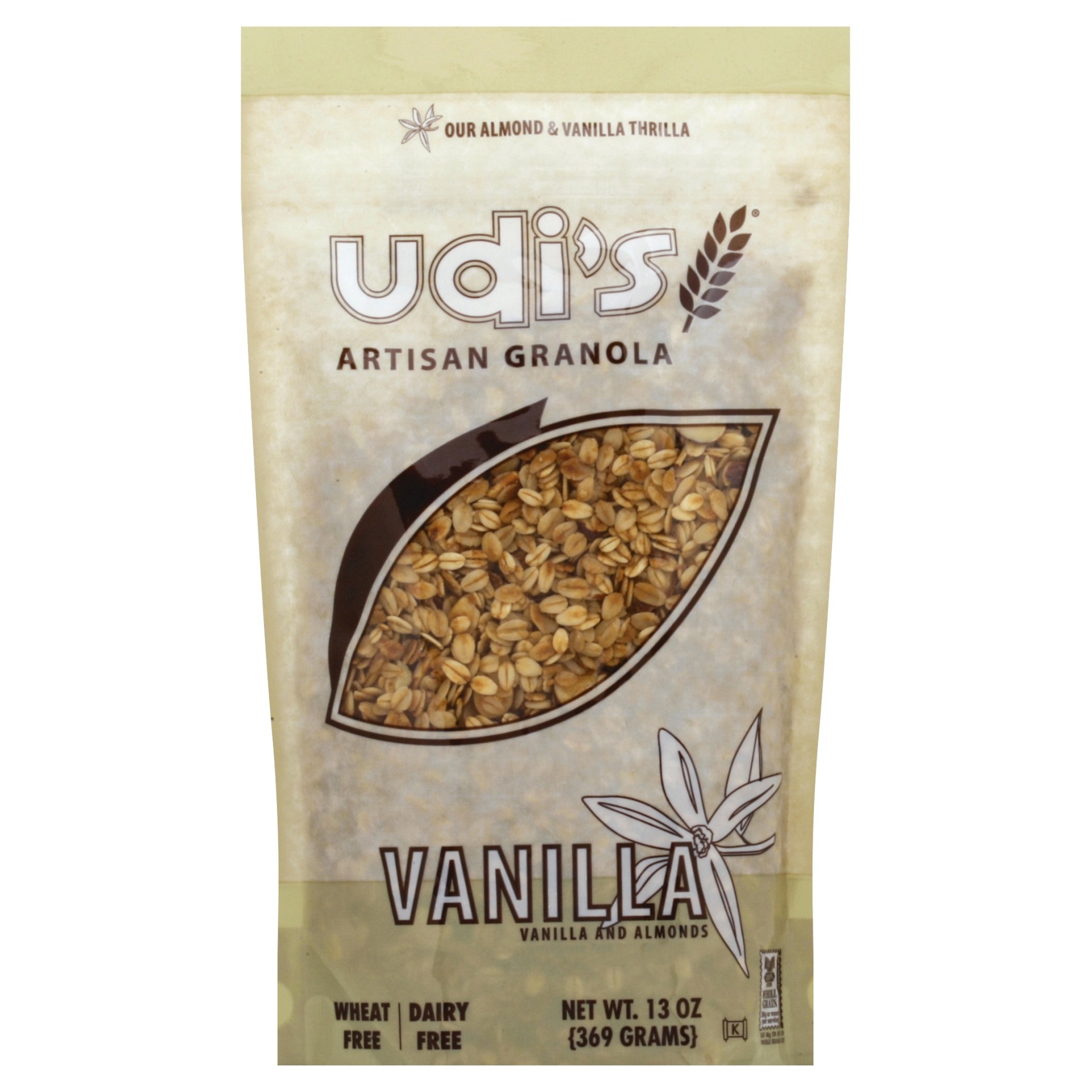 slide 1 of 2, Udi's Vanilla Almond Artisan Granola, 13 oz
