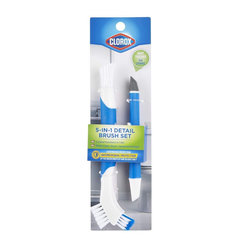 slide 3 of 6, Clorox 5-in-1 Detail Brush Set, 1 ct