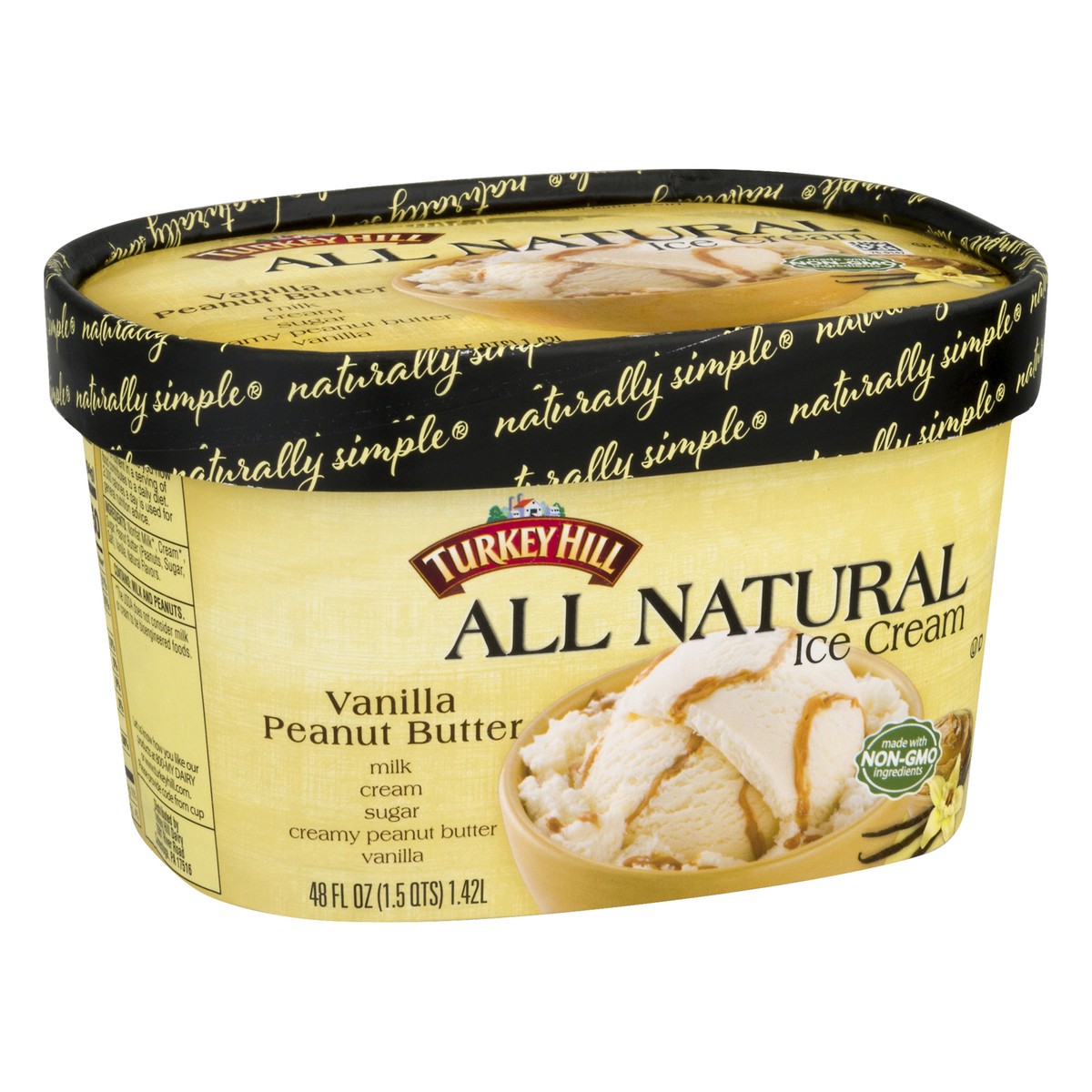 slide 2 of 10, Turkey Hill Vanilla Peanut Butter, 48 fl oz