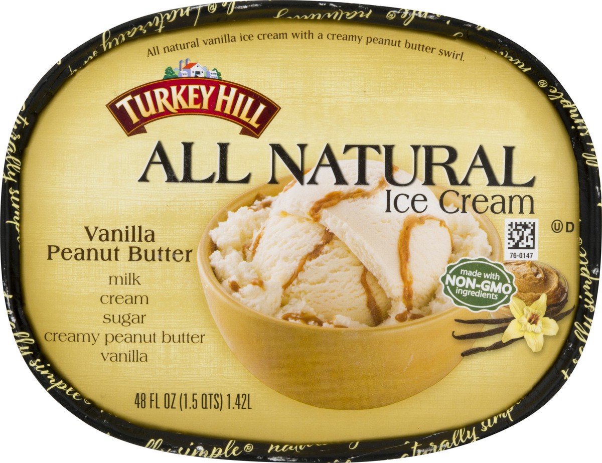 slide 6 of 10, Turkey Hill Vanilla Peanut Butter, 48 fl oz