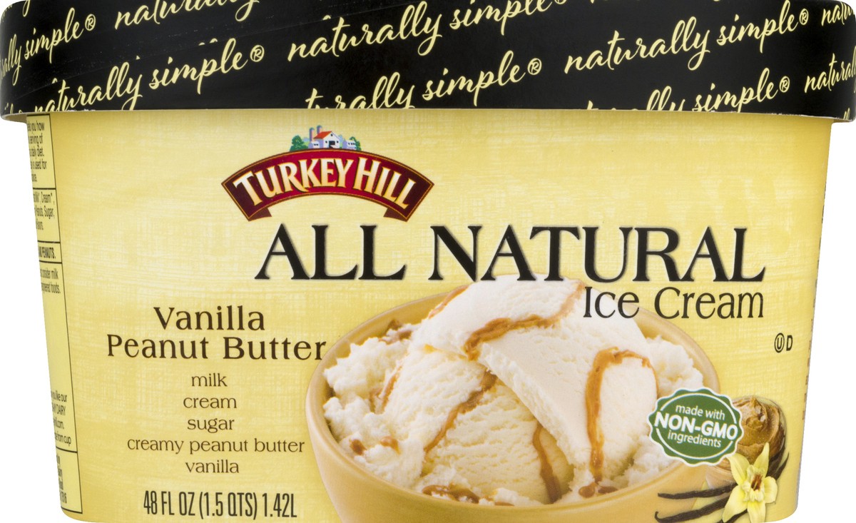 slide 9 of 10, Turkey Hill Vanilla Peanut Butter, 48 fl oz