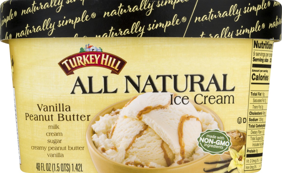 slide 10 of 10, Turkey Hill Vanilla Peanut Butter, 48 fl oz