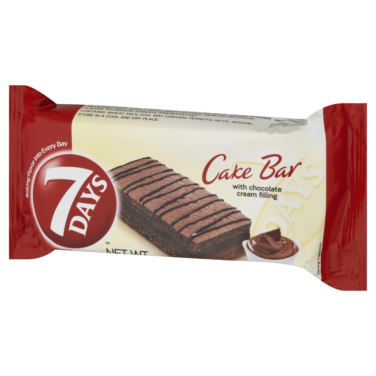 slide 13 of 13, 7DAYS Cake Bar with Chocolate Cream Filling, 2.12 oz