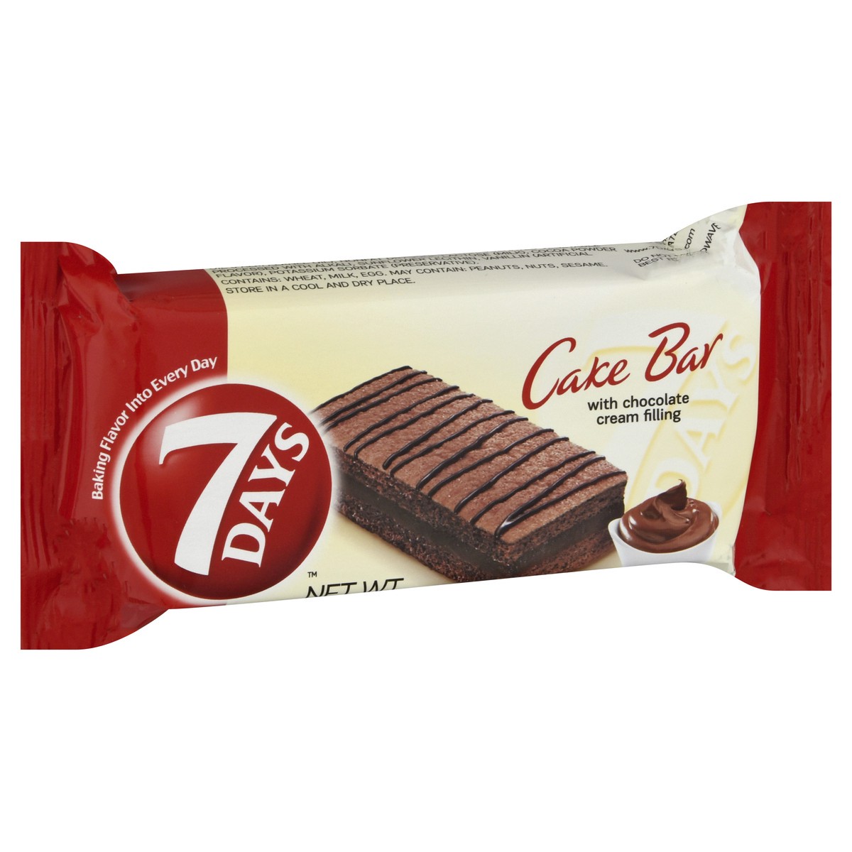 slide 6 of 13, 7DAYS Cake Bar with Chocolate Cream Filling, 2.12 oz