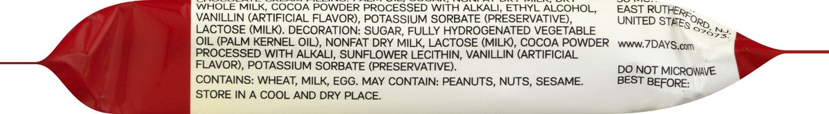 slide 10 of 13, 7DAYS Cake Bar with Chocolate Cream Filling, 2.12 oz