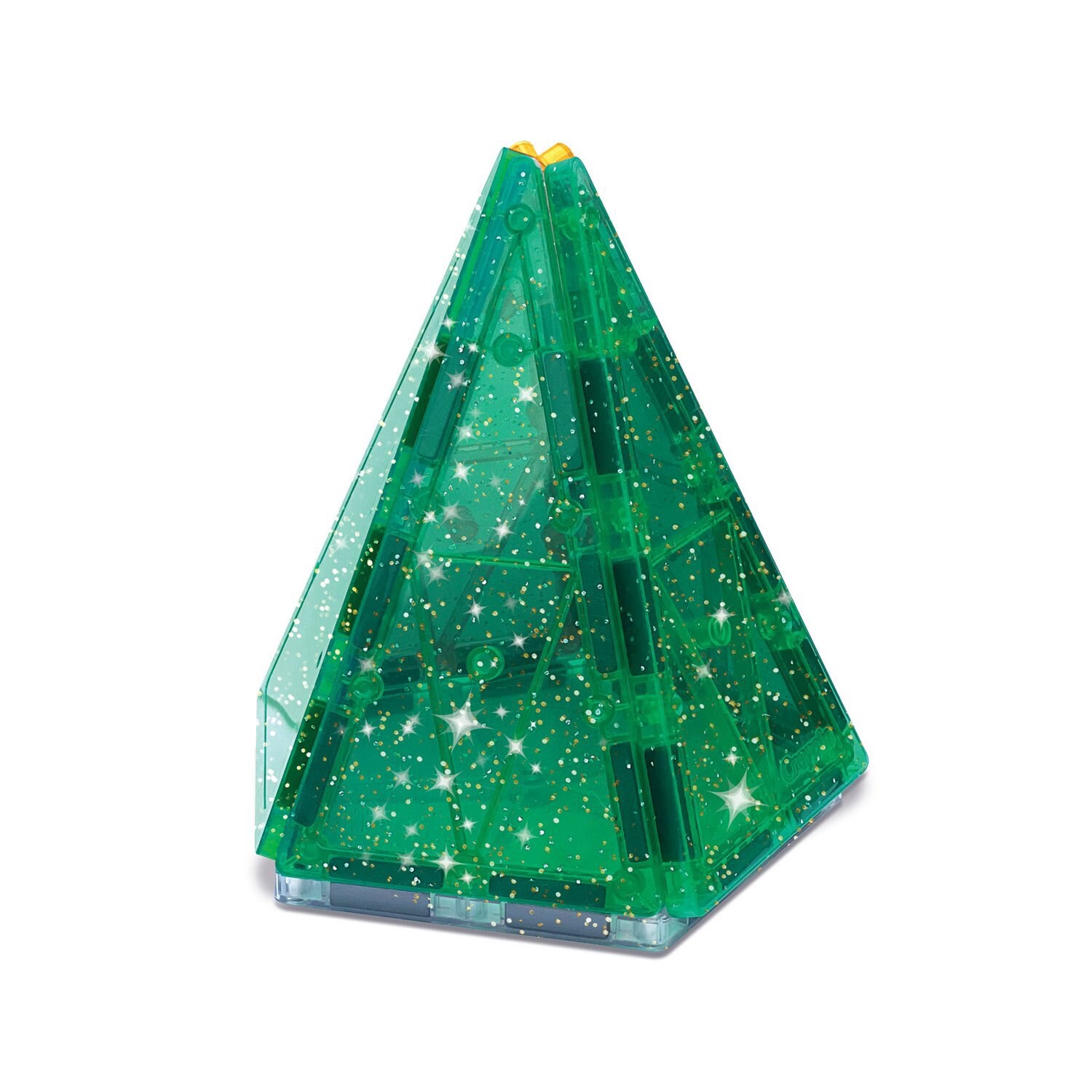 slide 4 of 5, Crayola Holiday Glitter 14-Piece Magnetic Tiles, 1 ct