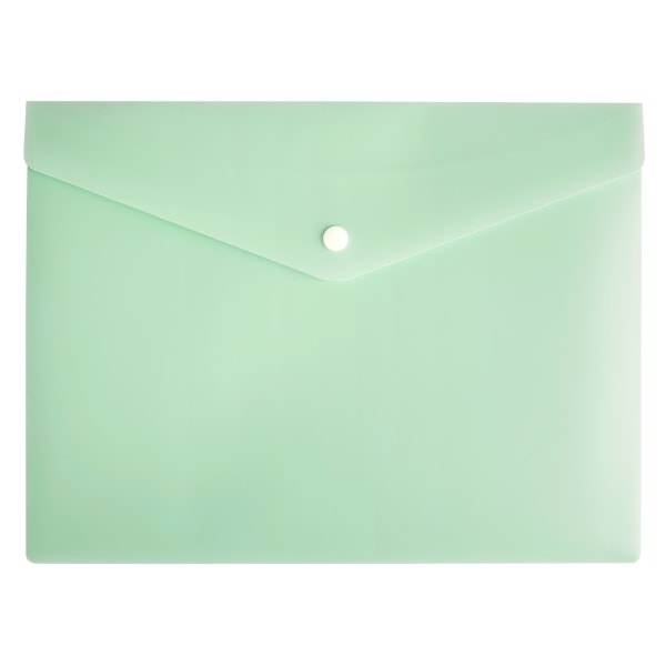 slide 1 of 1, Office Depot Brand Poly Envelope, 1/2'' Expansion, Letter Size, Mint, 1/2 gal