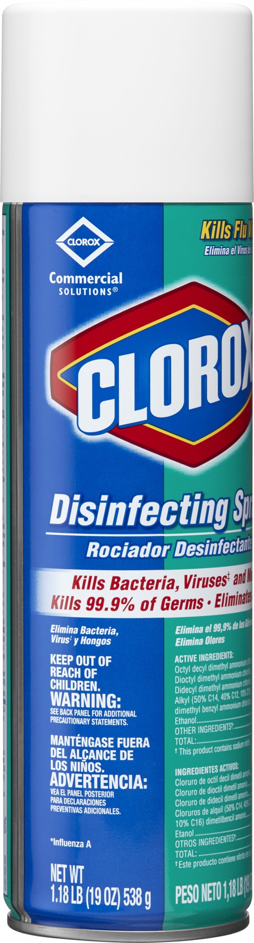 slide 4 of 5, Clorox Commercial Solutions Clorox Disinfecting Aerosol Spray, Fresh Scent, 19 Ounces (38504) (Packaging May Vary), 19 oz