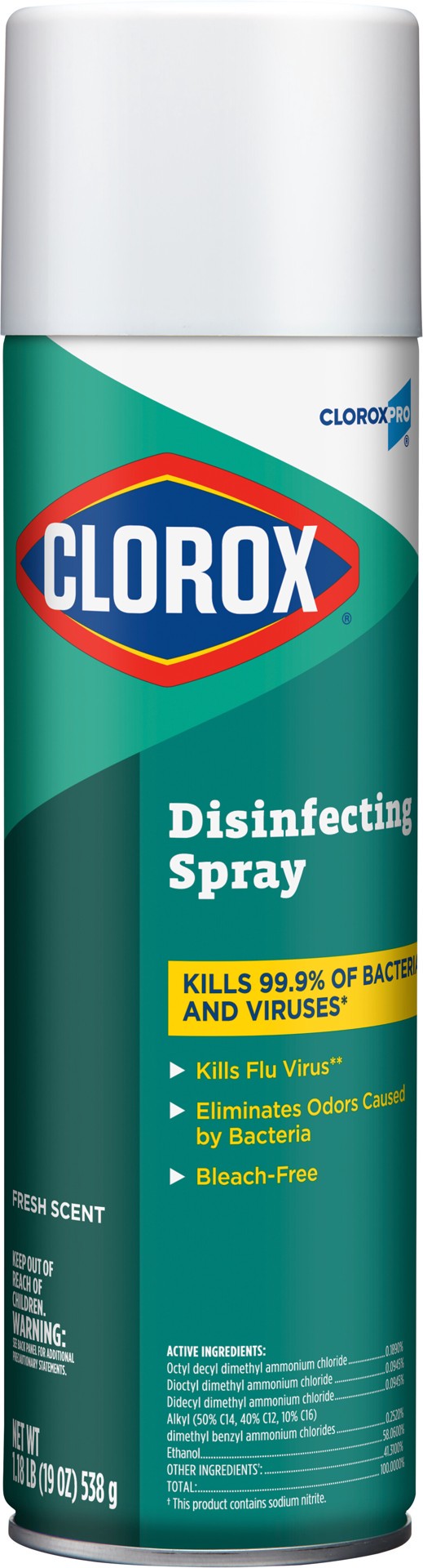 slide 1 of 5, CloroxPro Disinfecting Spray, Fresh Scent, 19 Ounces (38504) (Packaging May Vary), 19 oz