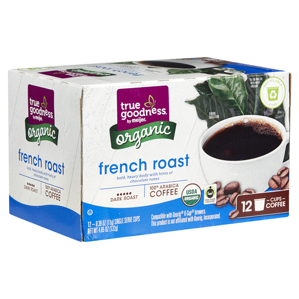 slide 6 of 29, True Goodness Org Coffee Pod French Roas - 12 ct, 12 ct