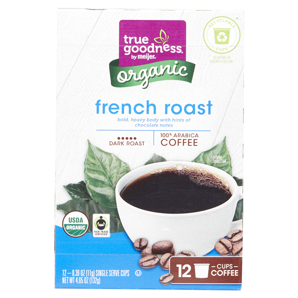 slide 13 of 29, True Goodness Org Coffee Pod French Roas - 12 ct, 12 ct