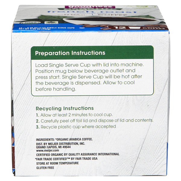 slide 23 of 29, True Goodness Org Coffee Pod French Roas - 12 ct, 12 ct