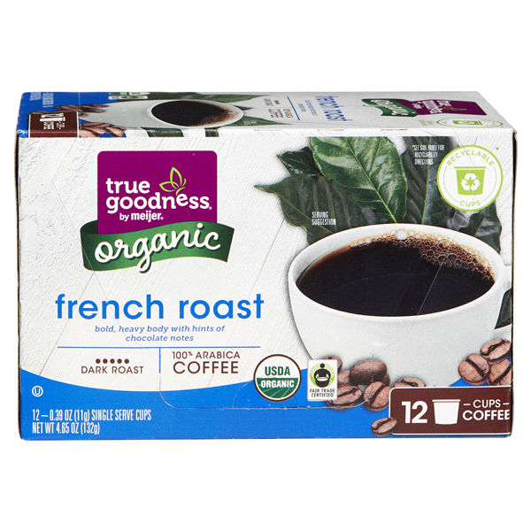 slide 16 of 29, True Goodness Org Coffee Pod French Roas - 12 ct, 12 ct